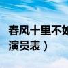 春风十里不如你演员表剧照（春风十里不如你演员表）