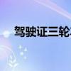 驾驶证三轮车（杨迪拿到了三轮车驾照）