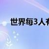 世界每3人有1人无法获得安全饮水,占比