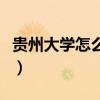 贵州大学怎么样好不好知乎（贵州大学怎么样）