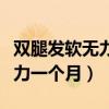 双腿发软无力是什么原因造成的（双腿酸软无力一个月）