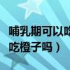 哺乳期可以吃橙子吗有什么功效（哺乳期可以吃橙子吗）