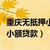 重庆无抵押小额贷款公司有哪些（重庆无抵押小额贷款）