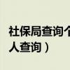 社保局查询个人账户缴费明细查询（社保局个人查询）