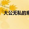 大公无私的意思和典故（大公无私的意思）