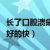 长了口腔溃疡吃什么好的快（口腔溃疡吃什么好的快）