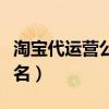 淘宝代运营公司排名沈阳（淘宝代运营公司排名）