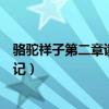 骆驼祥子第二章读书笔记主要内容（骆驼祥子第二章读书笔记）