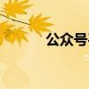 公众号平台官网（微信站街号）