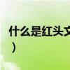 什么是红头文件是什么意思（什么是红头文件）