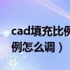 cad填充比例怎么调都黑黑一片（cad填充比例怎么调）