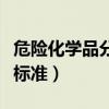 危险化学品分类标准有哪些（危险化学品分类标准）