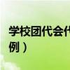 学校团代会代表人数比例（团代会代表人数比例）