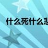什么死什么悲是什么成语（什么死什么悲）