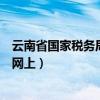 云南省国家税务局网上办税服务厅官网（云南省国家税务局网上）