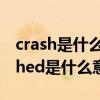 crash是什么意思中文翻译是什么意思（crashed是什么意思）
