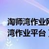 淘师湾作业网作业题目及答案2018（51淘师湾作业平台）