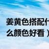 姜黄色搭配什么颜色好看图片（姜黄色搭配什么颜色好看）