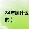 84年属什么的生肖五行属什么（84年属什么的）