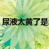 尿液太黄了是怎么回事（尿液发黄是上火吗）