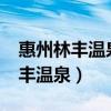 惠州林丰温泉度假山庄门票多少钱?（惠州林丰温泉）