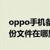 oppo手机备份文件在哪里找（oppo手机备份文件在哪里）