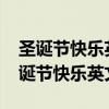 圣诞节快乐英文怎么写happybirthday（圣诞节快乐英文怎么写）