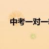 中考一对一辅导价格（中考一对一家教）