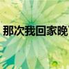 那次我回家晚了提纲及文章（那次我回家晚）