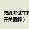 教练考试车转向灯在哪个位置（教练车转向灯开关图解）