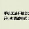 手机无法开机怎么打开usb调试模式（手机开不了机怎么打开usb调试模式）