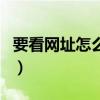 要看网址怎么进不去（要看网址怎么被处理了）