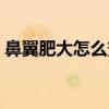 鼻翼肥大怎么变小一点（鼻翼肥大怎么变小）