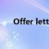Offer letter回复范本（offer letter）