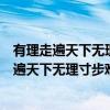 有理走遍天下无理寸步难行的意思是什么百度百科（有理走遍天下无理寸步难行的意思）