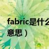 fabric是什么意思中文翻译成（fabric是什么意思）