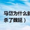 马岱为什么能杀了魏延谐音梗（马岱为什么能杀了魏延）