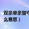 双亲单亲留守是什么意思（双亲留守儿童是什么意思）