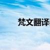 梵文翻译器在线查询（梵文翻译器）