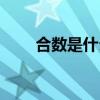 合数是什么意思（质数是什么意思）