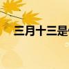 三月十三是什么星座（三月是什么星座）