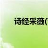 诗经采薇(节选)（诗经采薇节选赏析）