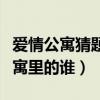 爱情公寓猜题比赛是哪一集（测测你是爱情公寓里的谁）