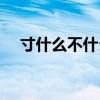 寸什么不什么四字成语（寸什么不什么）