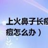 上火鼻子长痘痘怎么办小妙招（上火鼻子长痘痘怎么办）