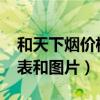 和天下烟价格表和图片2023（和天下烟价格表和图片）