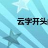 云字开头的成语（胜字开头的成语）