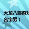 天龙八部游戏名字男带符号女（天龙八部游戏名字男）