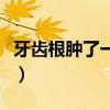 牙齿根肿了一个大包（牙根肿了一个大包图片）