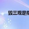 毁三观是指哪三观（毁三观是哪三观）